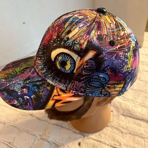 GRAFFITI DESIGN QUANHAIGOU MULTI COLOR SNAPBACK MENS CAP
